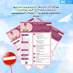 Cara Membuat CV di iPhone Tanpa Laptop